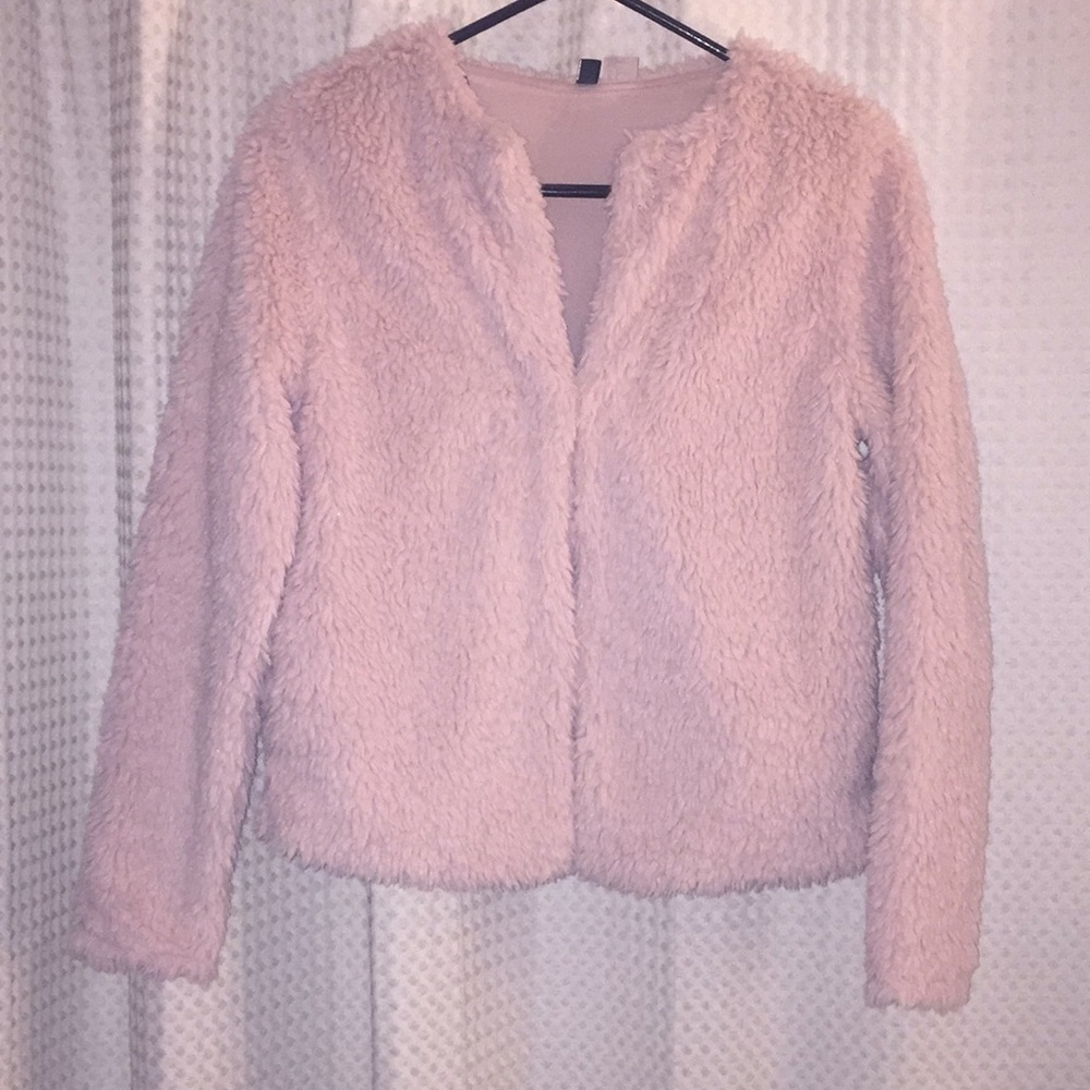 LIGHTWEIGHT FUZZY DRESS UP JACKET